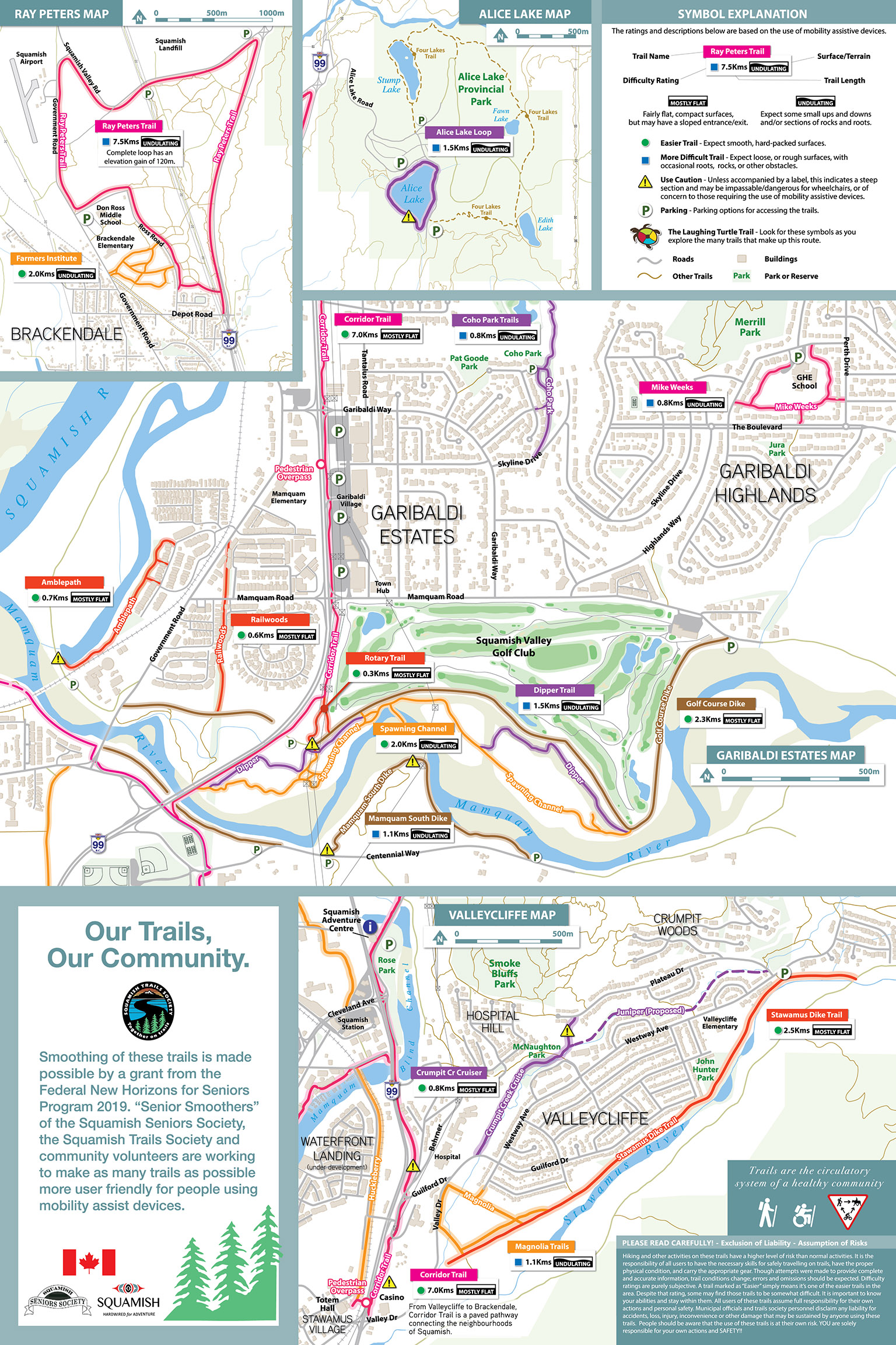 TrailMapps: Tourism Squamish Visitors Brochure